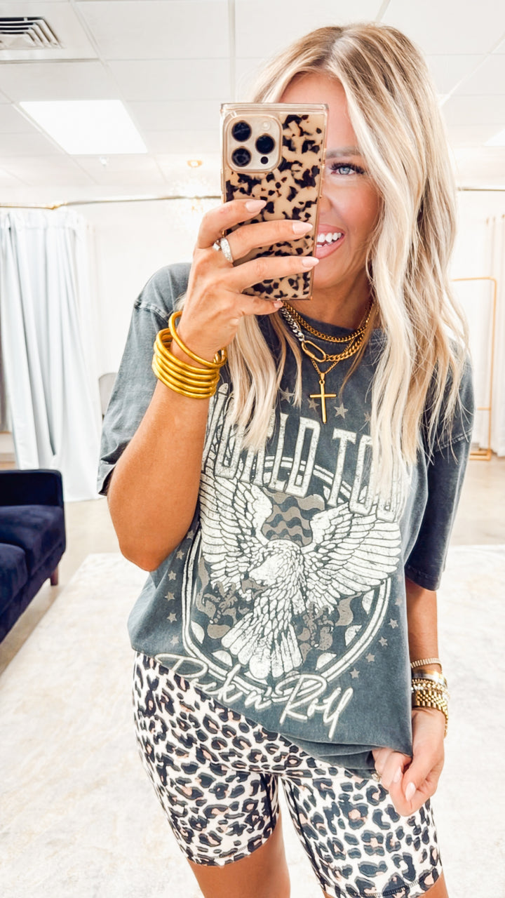 World Tour Rock N Roll Vintage Graphic Tee