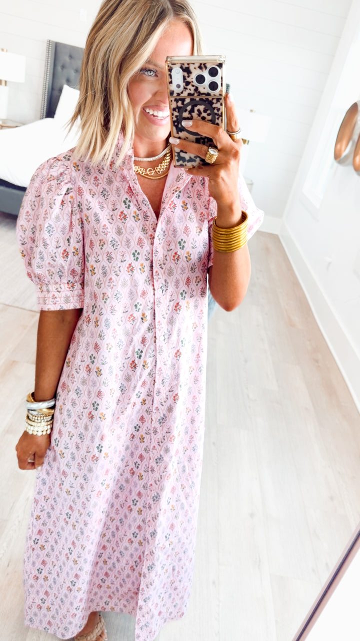 The Camellia Floral Midi Dress