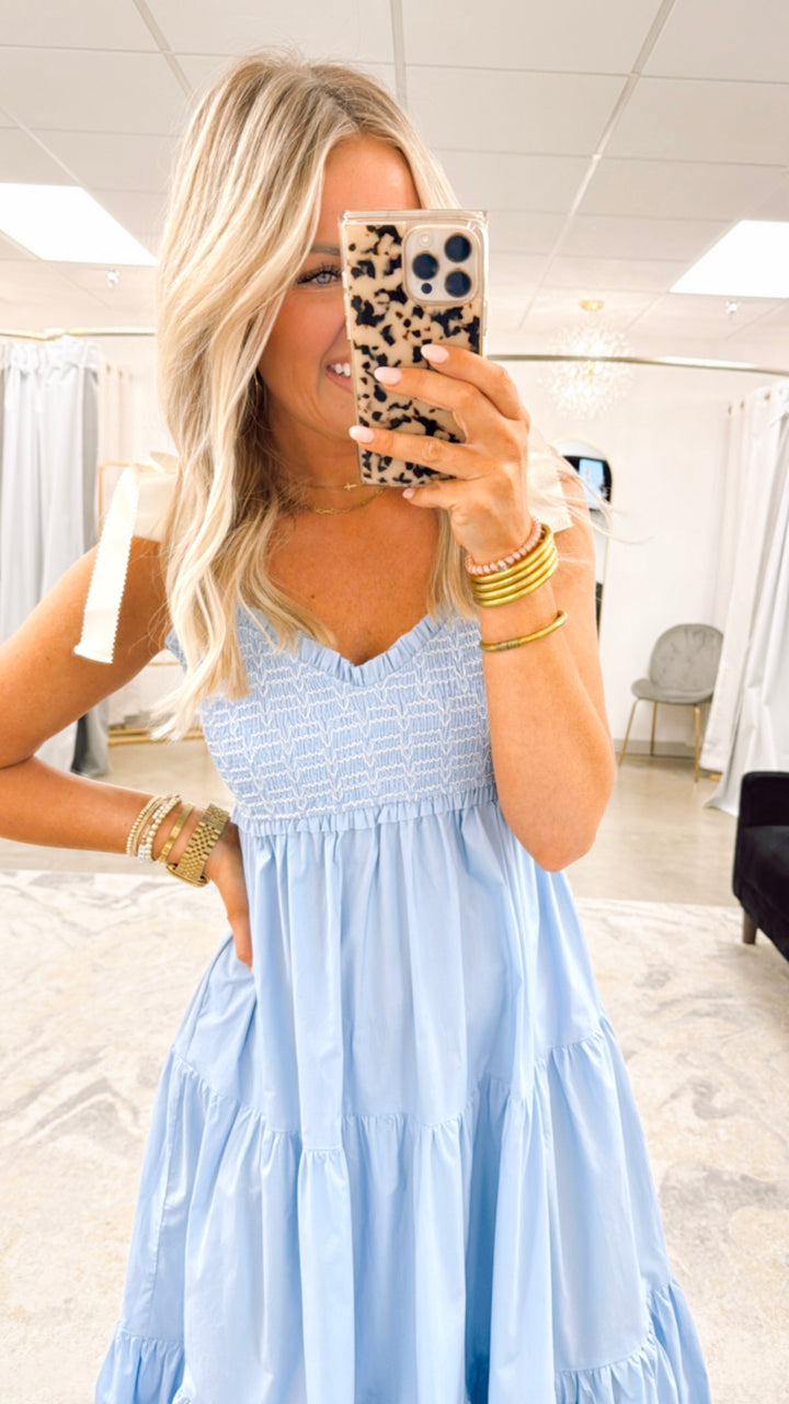 Tabitha Tiered Maxi Dress-Blue
