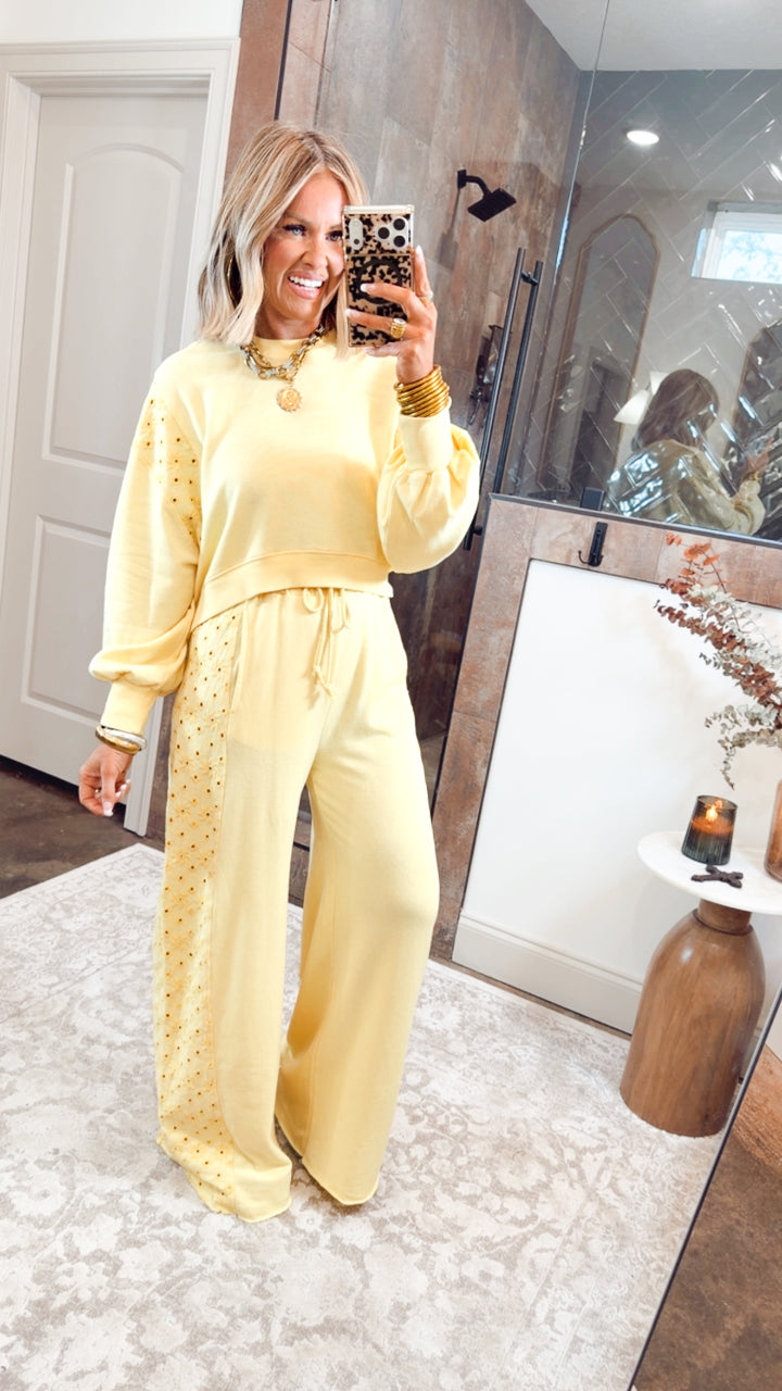 The Paloma Plush Set-Mellow Yellow