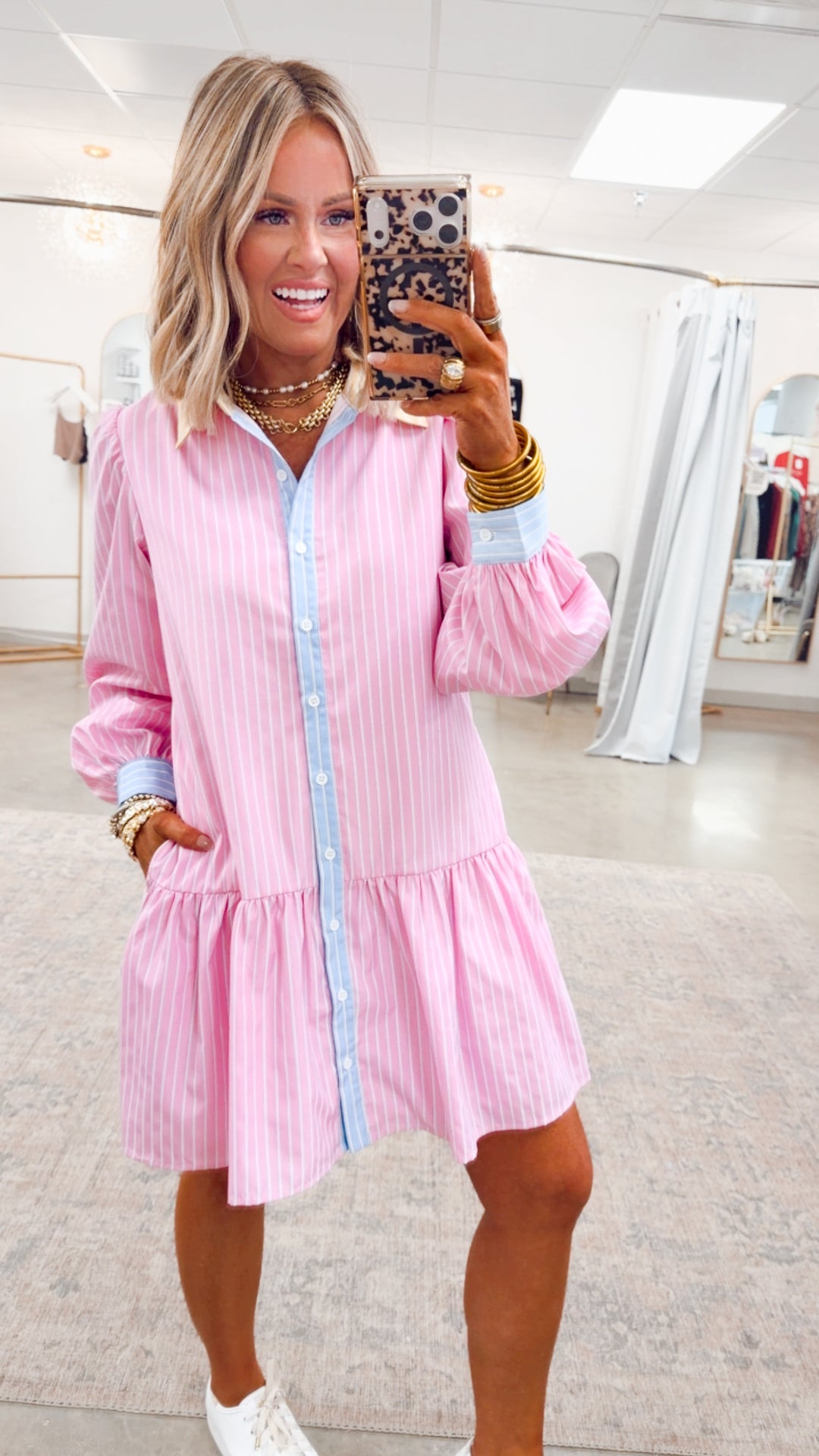 Bayside Pinstripe Dress