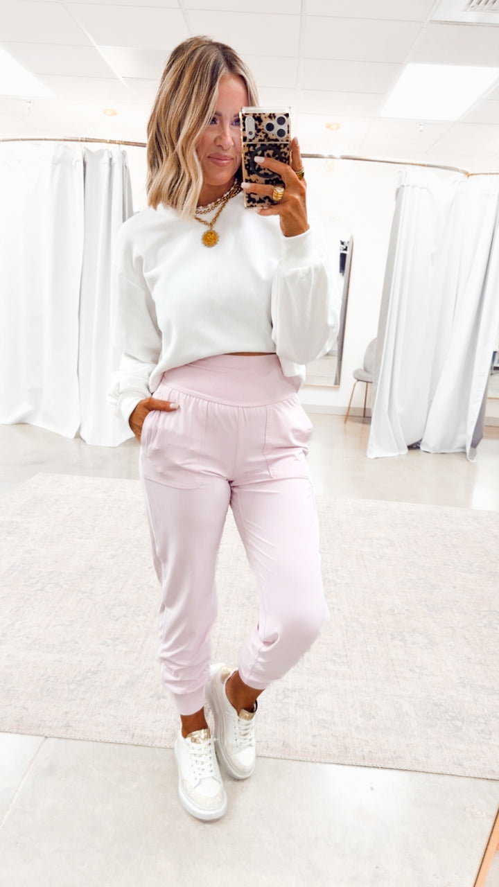 The Butter Flex Joggers-Sweet Pink