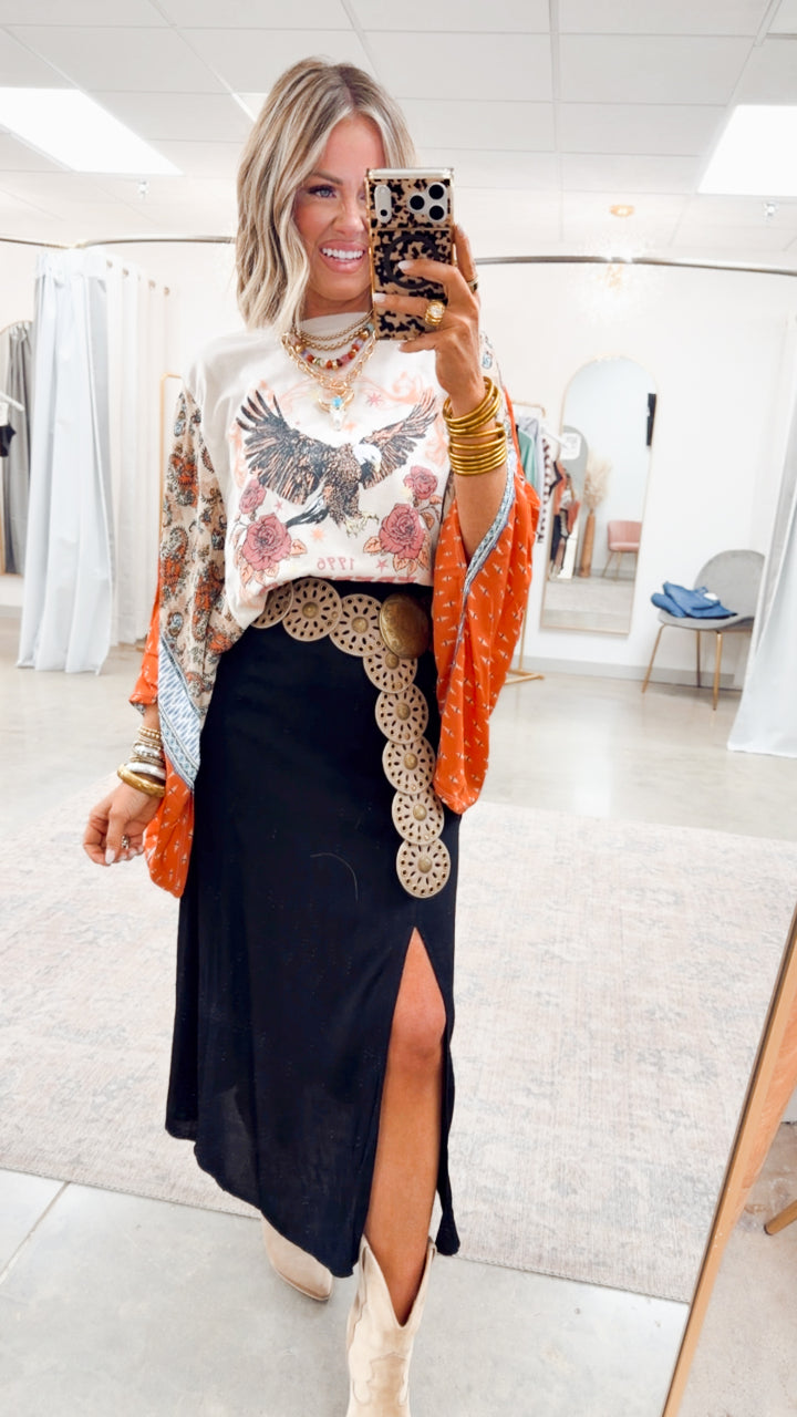 The Marlow Midi Skirt-Black