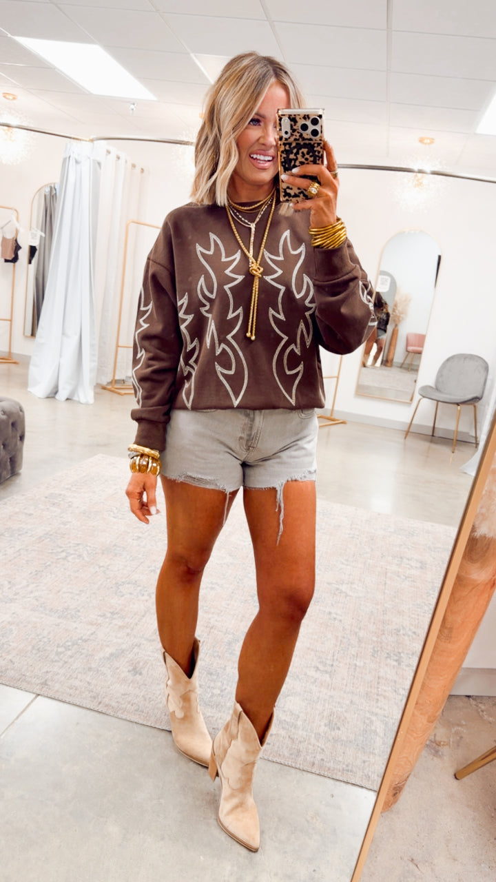 The Kayla Relaxed Shorts-Gravel