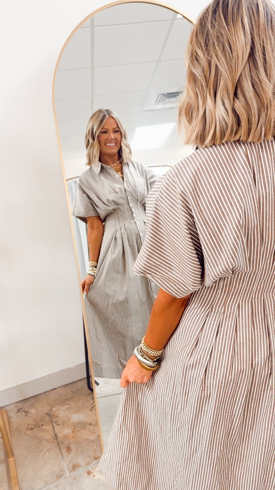 The Palm Coast Stripe Dress