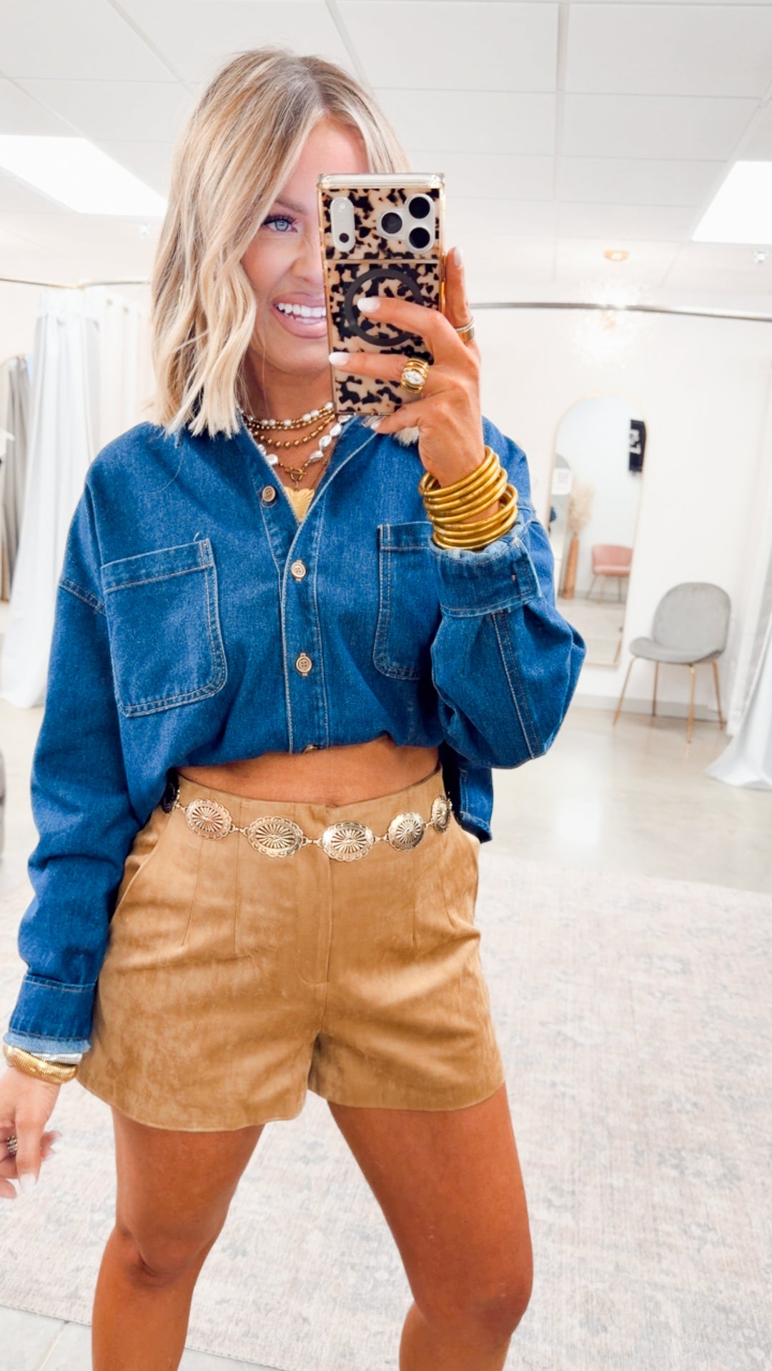 The Lariat Shorts-Tan