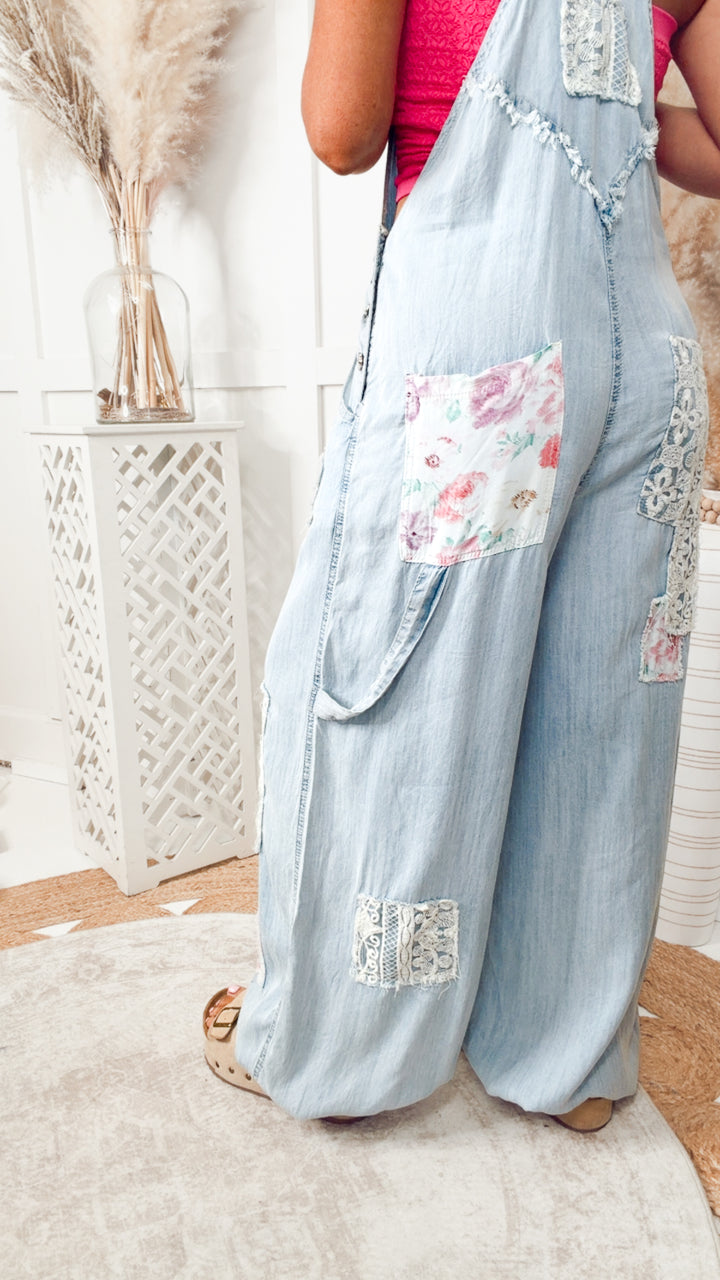 The Larkspur Patch Overalls