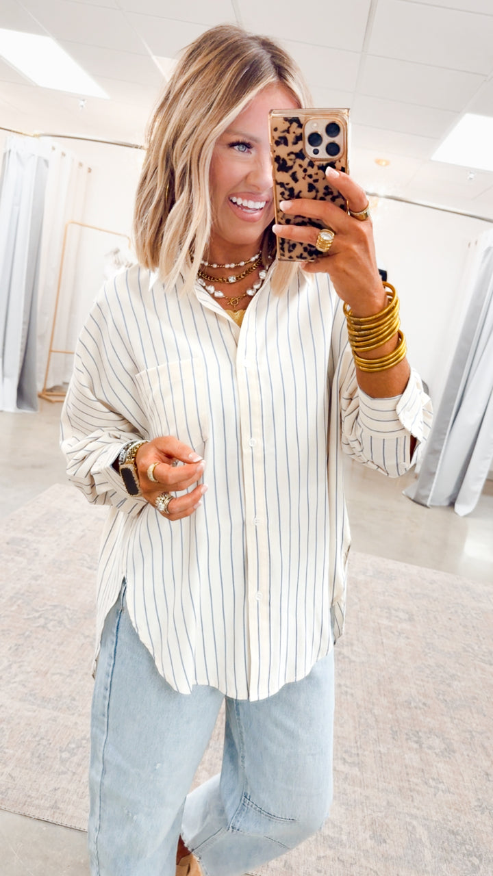 Sophisticated Stripe Blouse