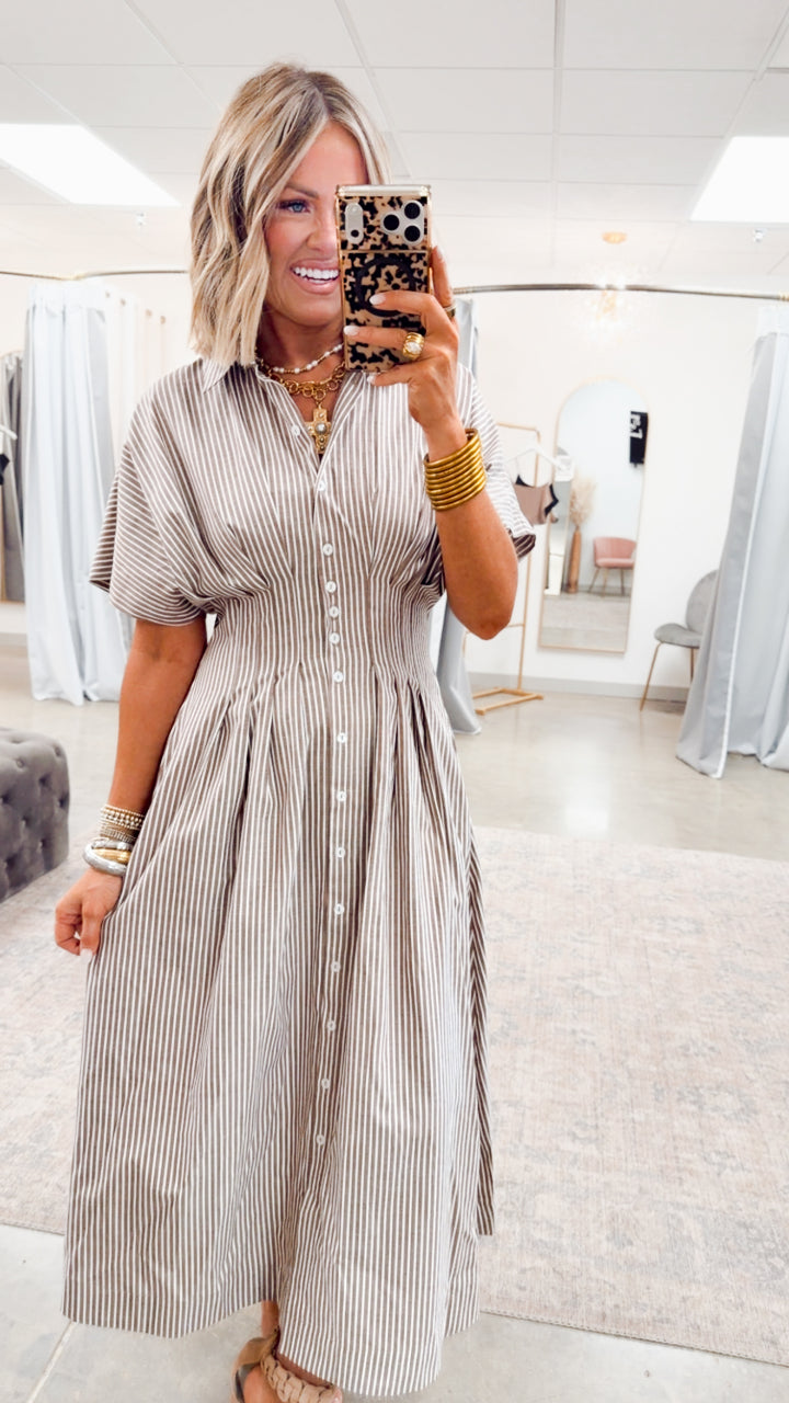 The Palm Coast Stripe Dress