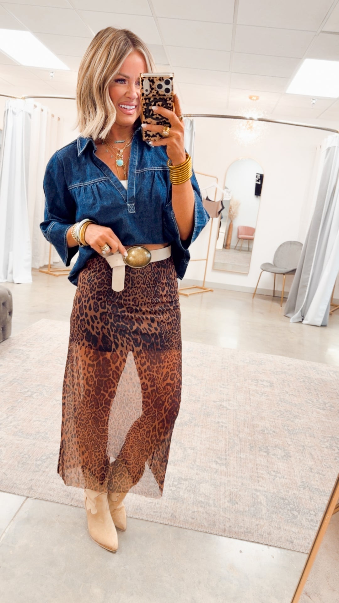 Denim Solace Top