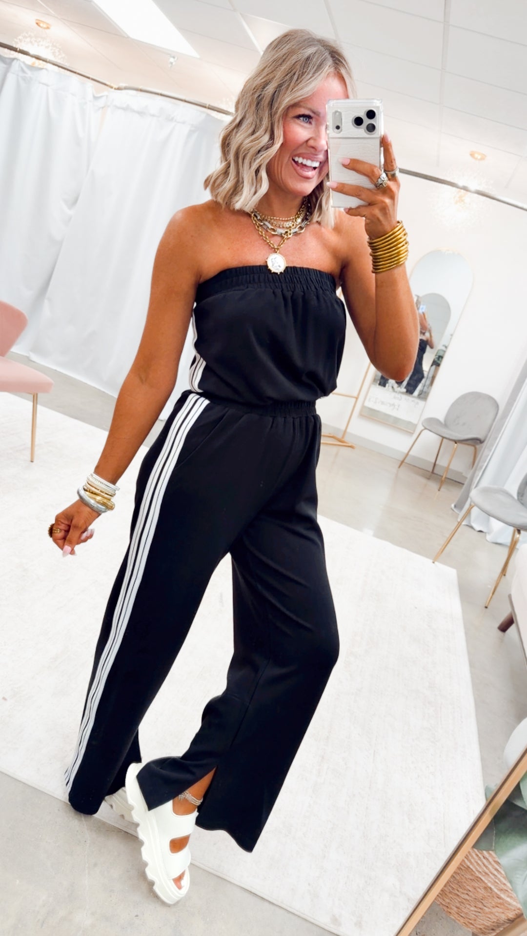 The Weekend Whim Jumpsuit-Black