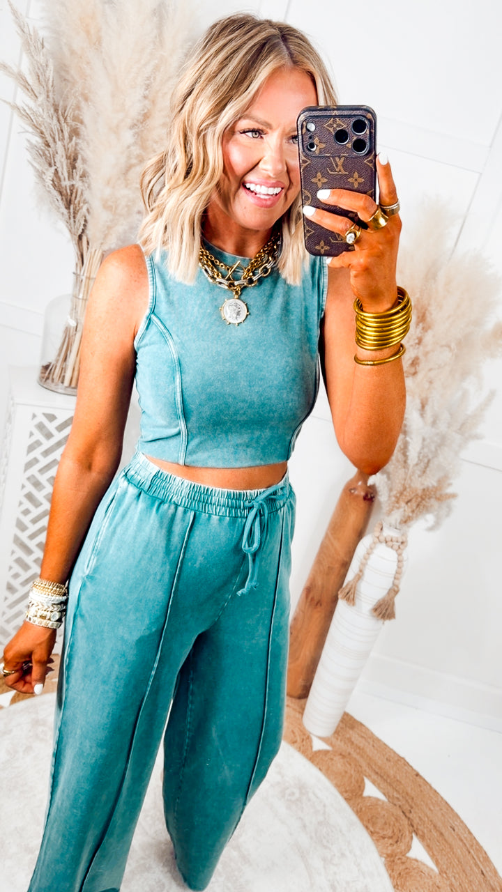 The Drift Away Set-Teal
