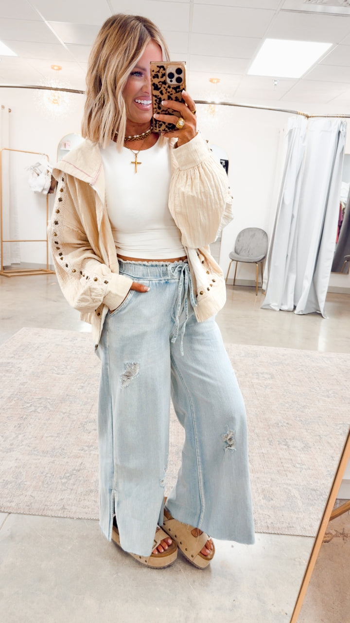 Free Spirit Lightweight Jacket-Natural