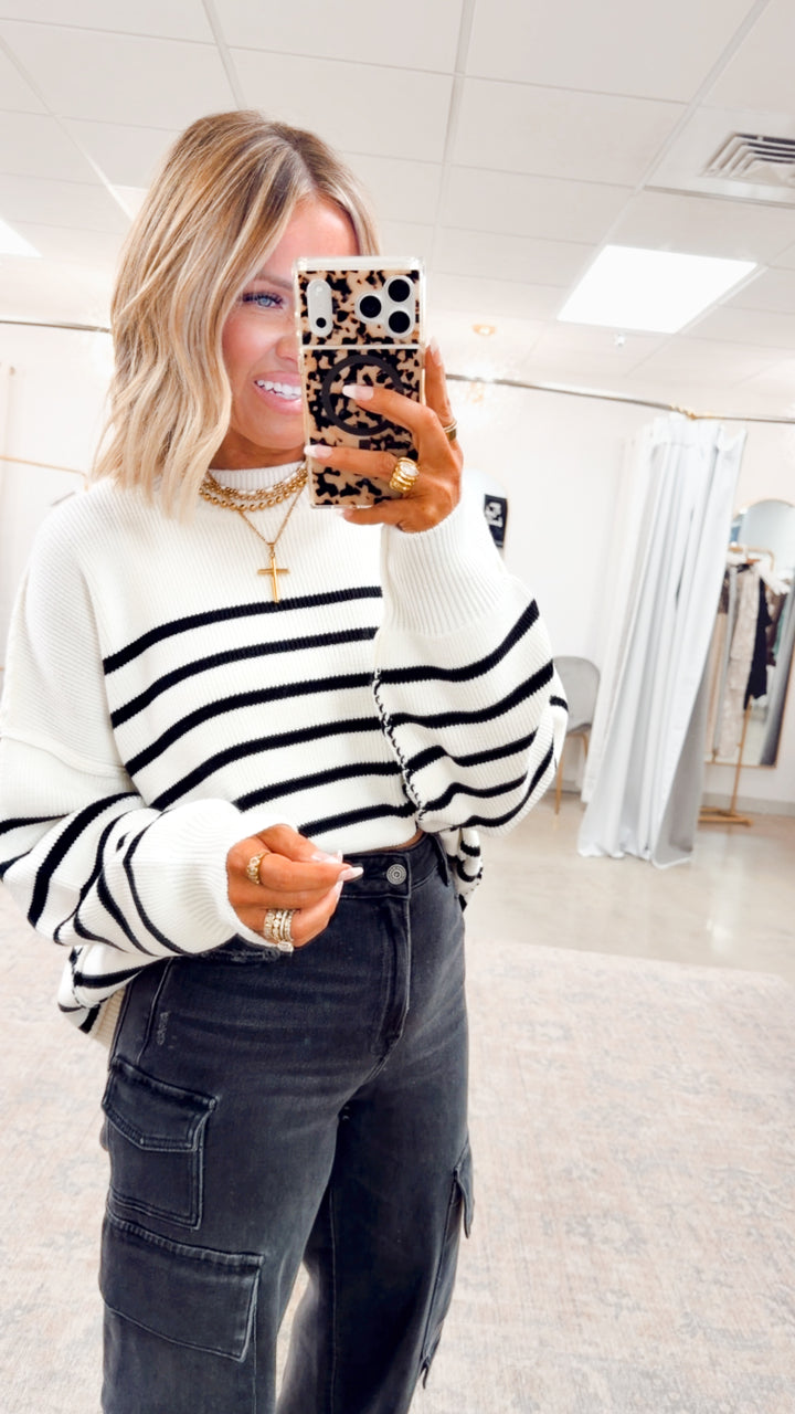 The Ivory Stripe Pullover