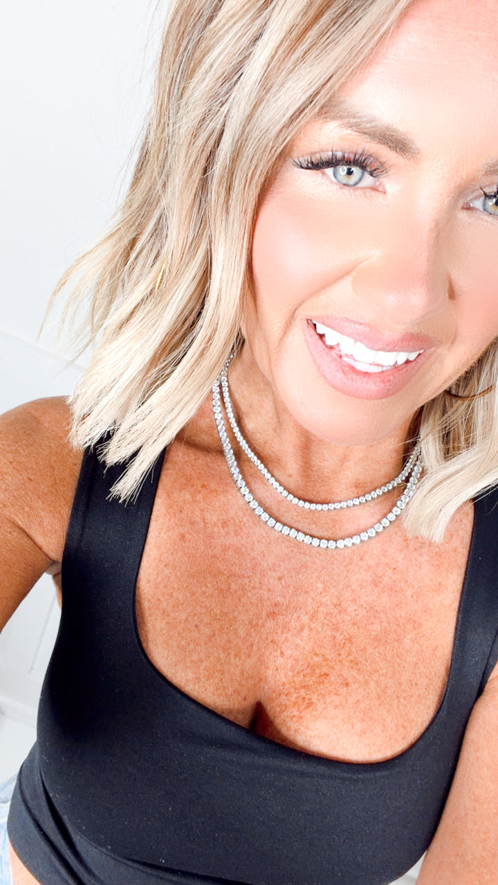 Kensington Luxe Tennis Necklace-16in