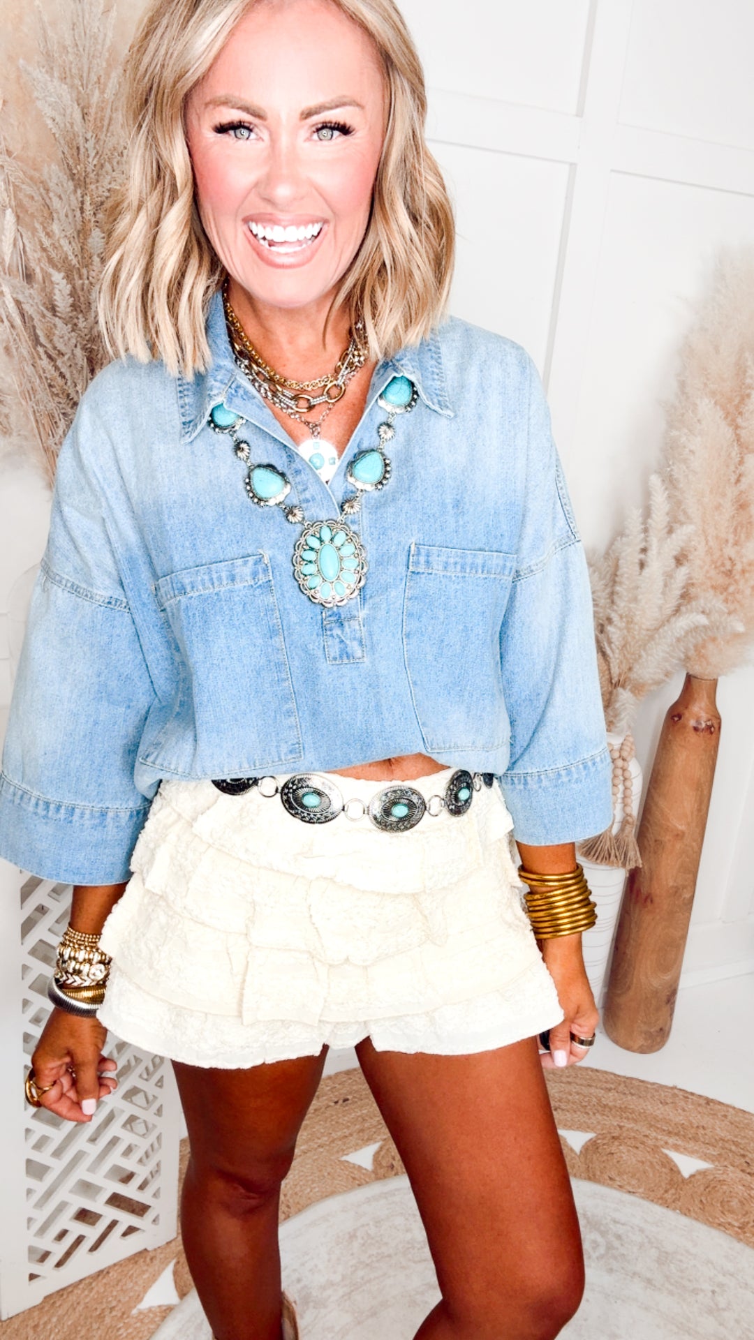 The Maris Denim Top
