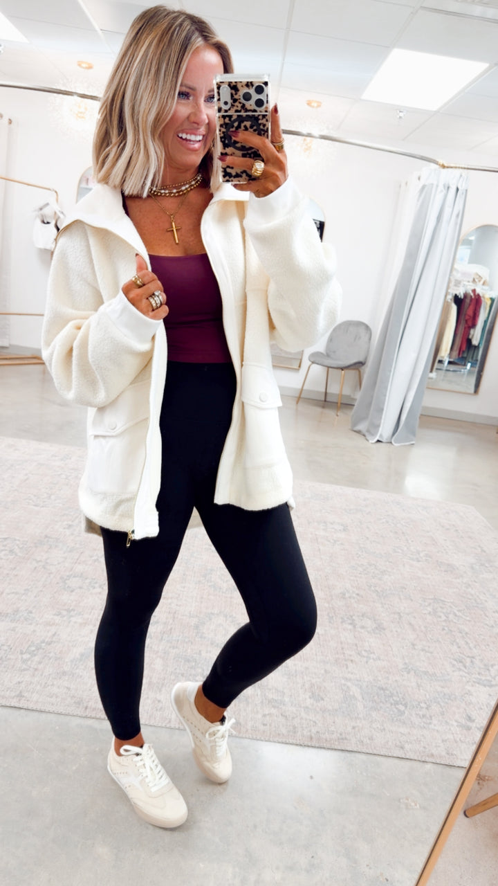 The Ellis Plush Sherpa Jacket