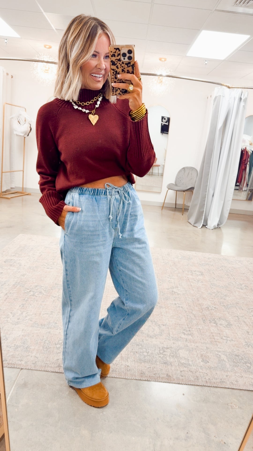 Lexington Relaxed Pants-Denim