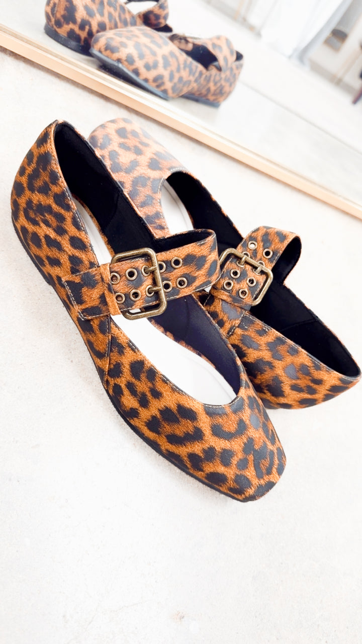 Soho Ballet Flat-Leopard
