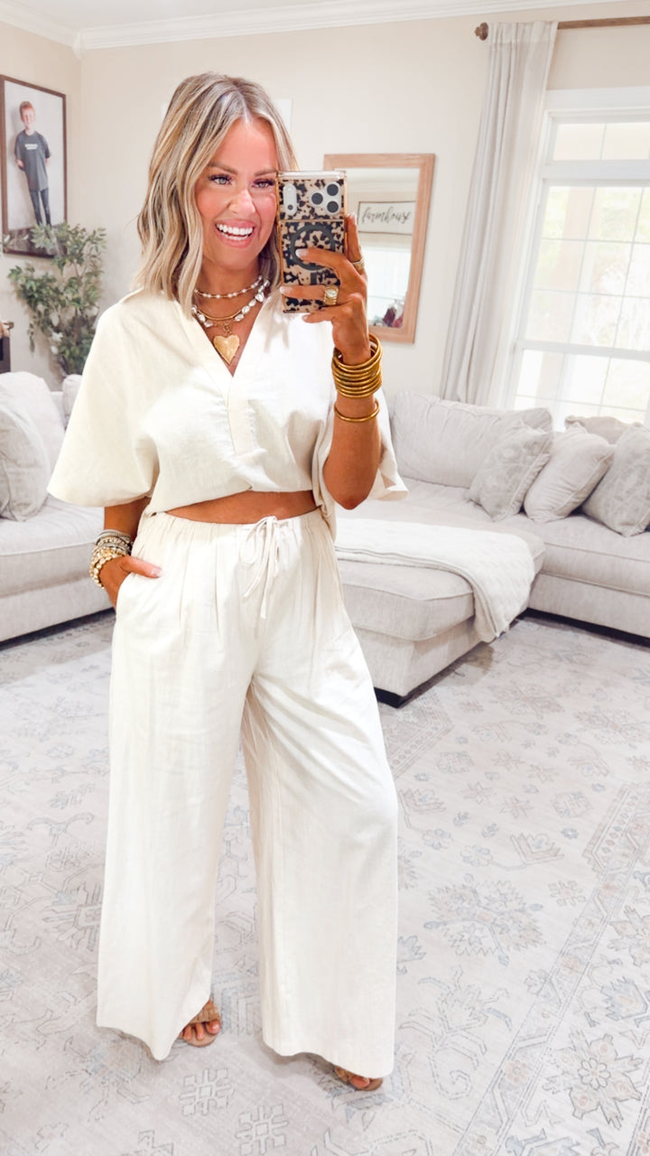 The Lora Popover Set- Linen