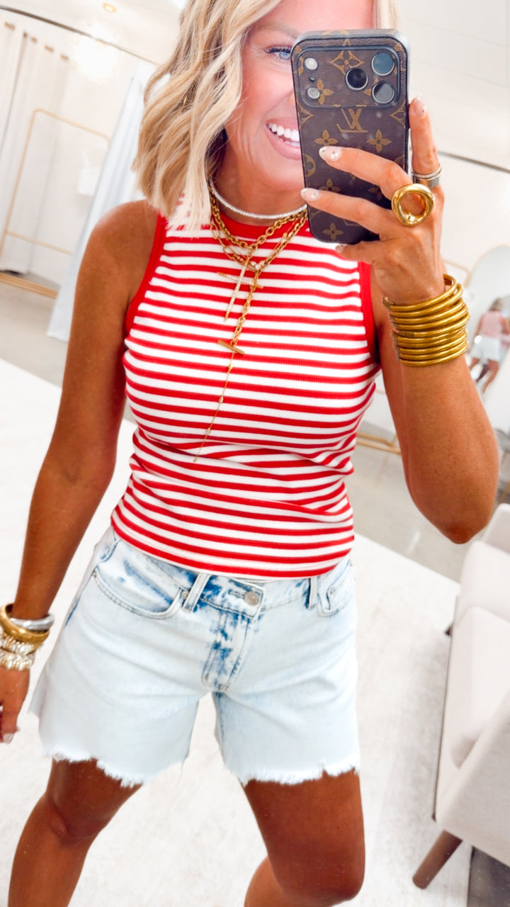 The Lexi Frayed Denim Shorts