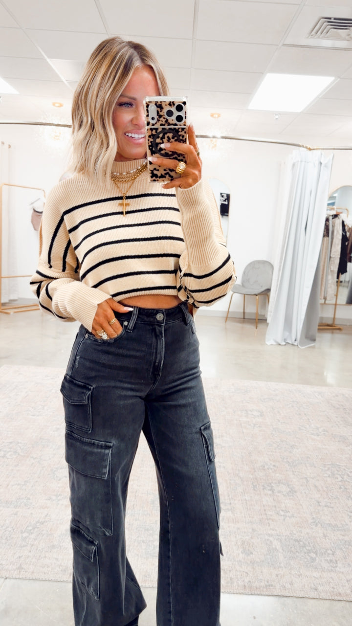 Elsie Mock Neck Sweater