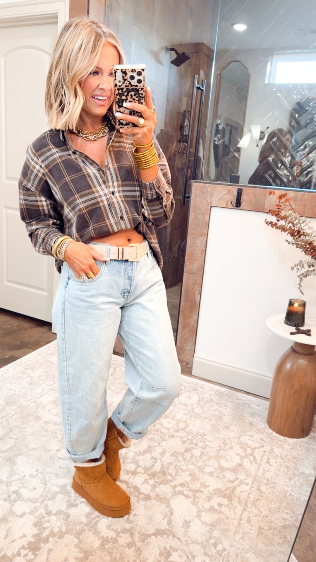 The Briggs Flannel Top