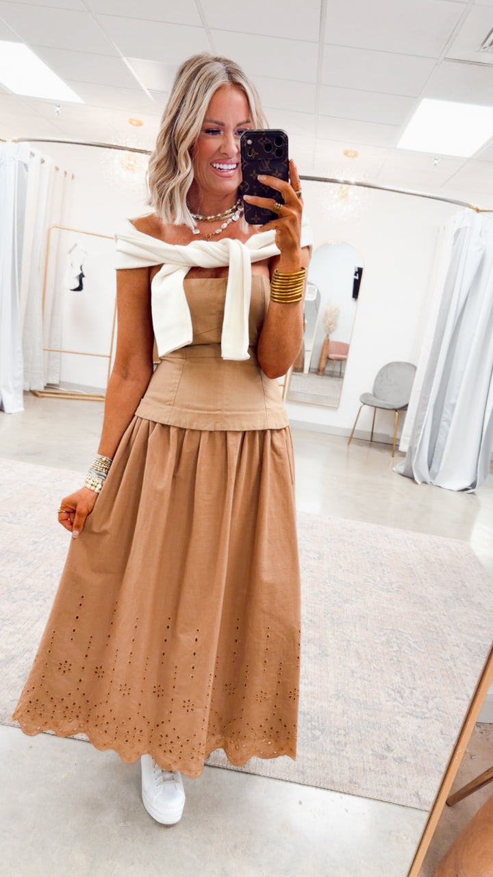 The Adeline Scallop Hem Dress