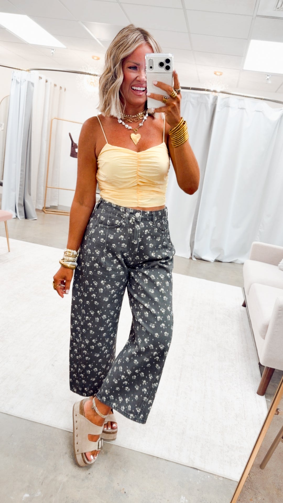 The Floral Barrel Jeans