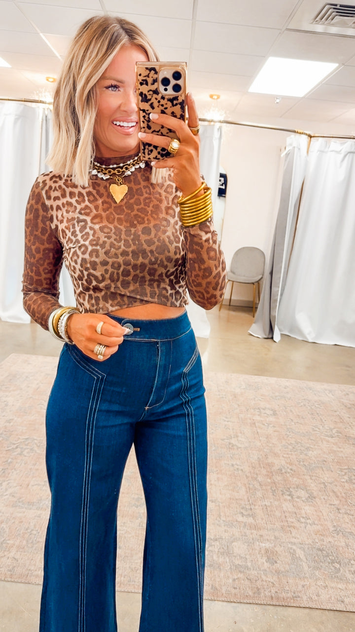 Katherine High Waisted Wide Leg Jean