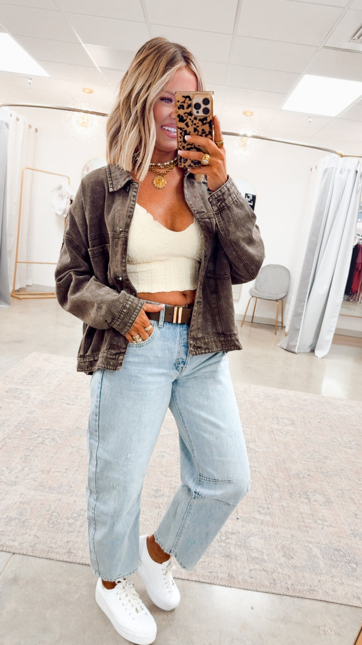 Oak Ridge Denim Jacket-Black Coffee