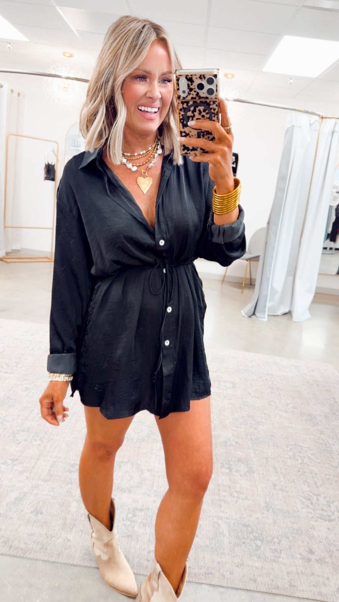 Soleil Darling Romper-Black