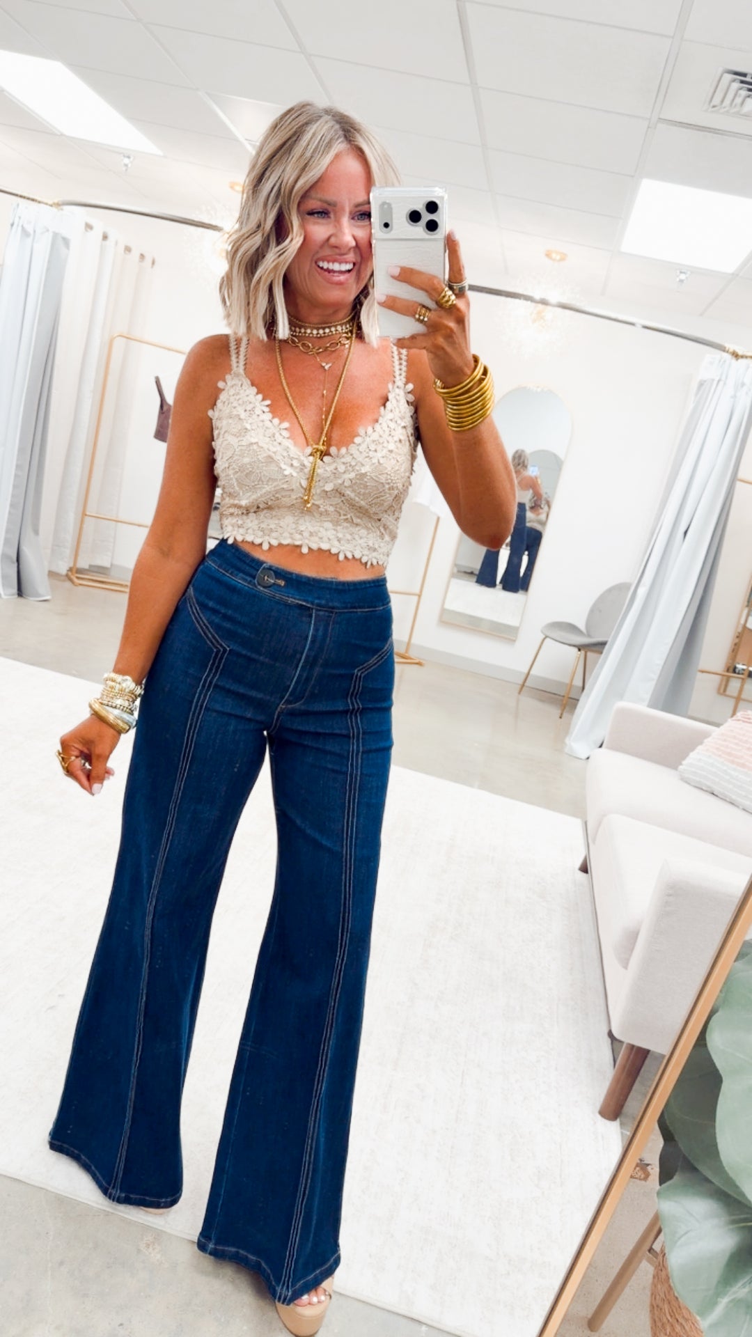 Wanderlace Bralette Top-Taupe