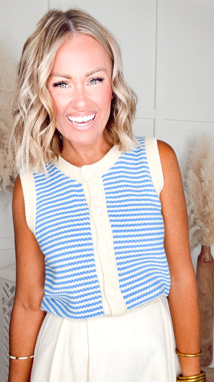 The Hampton Stripe Vest