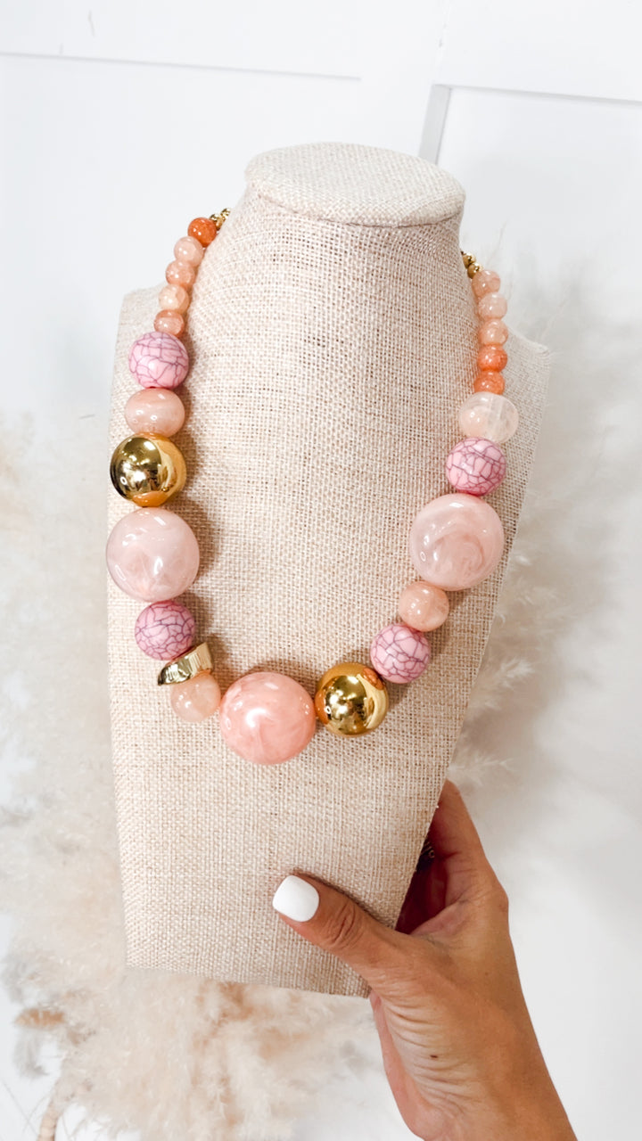 The Pink Champagne Necklace