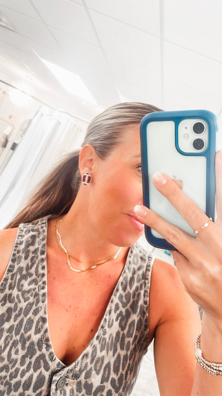 Game Day Football Earrings