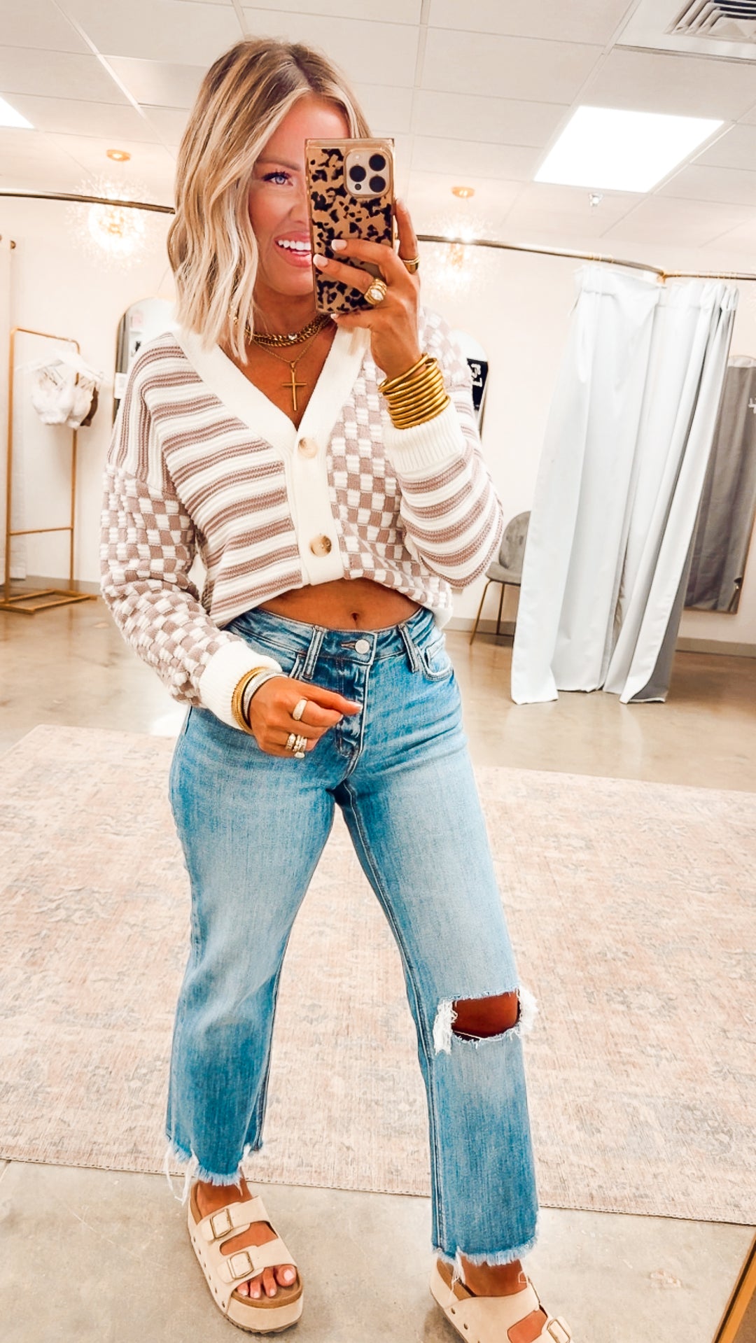 Neutral Harmony Knit Cardigan