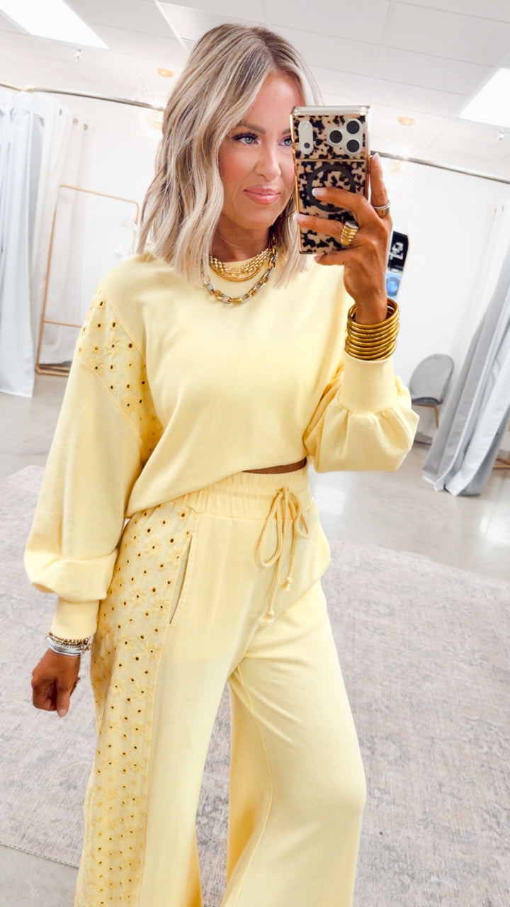 The Paloma Plush Set-Mellow Yellow