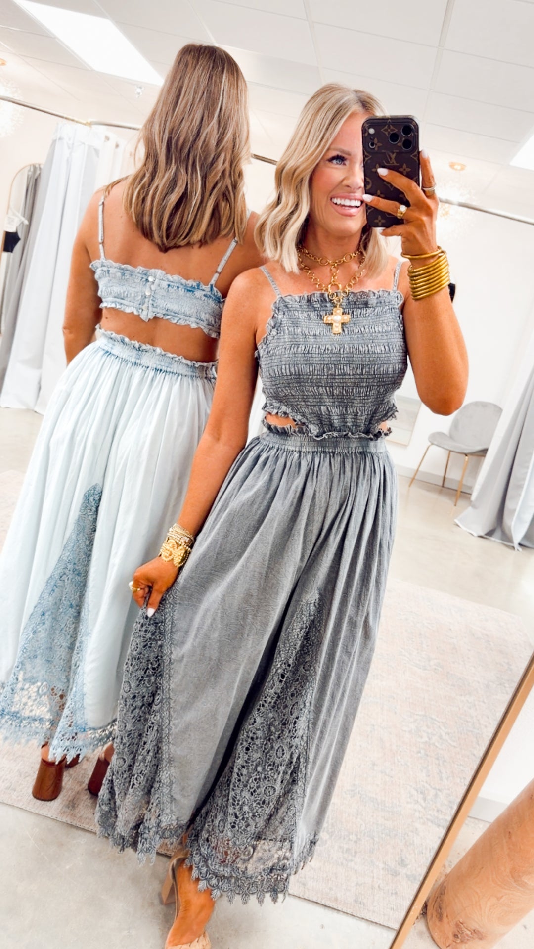 The Lumen Dress-Denim