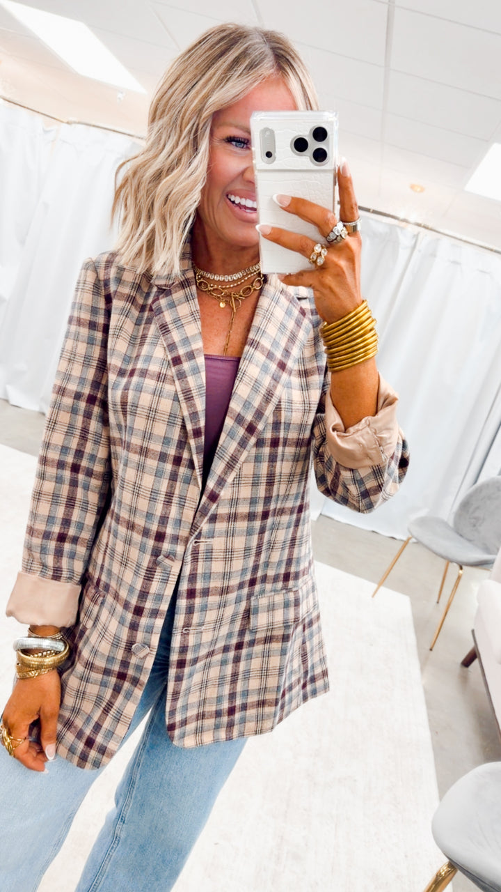 The Ashford Plaid Blazer