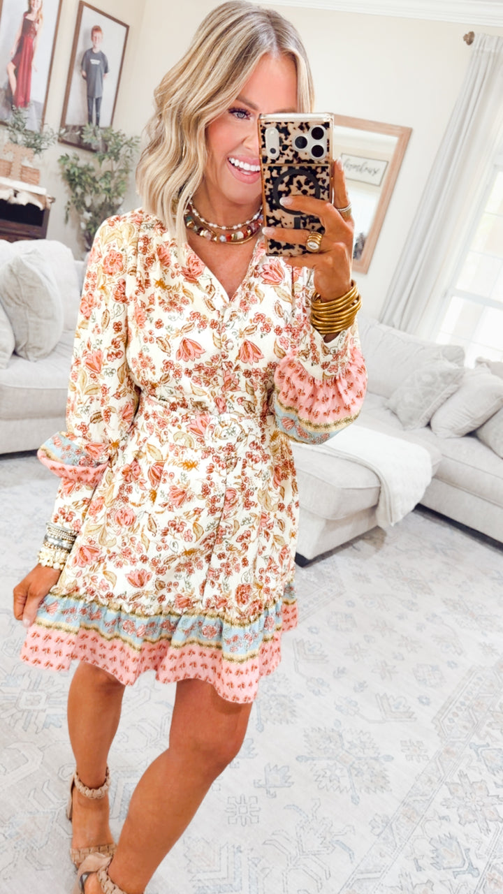 The Wren Floral Shirt Dress