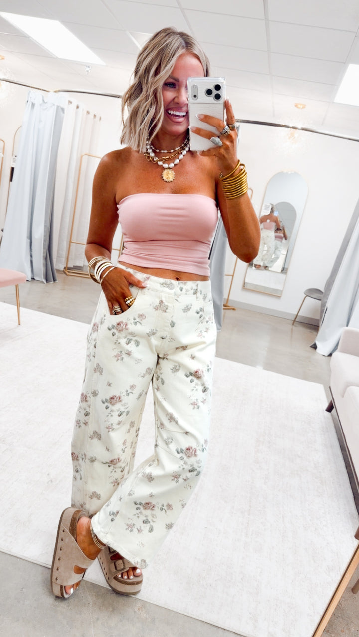 The Bare Necessity Tube Top-Pink