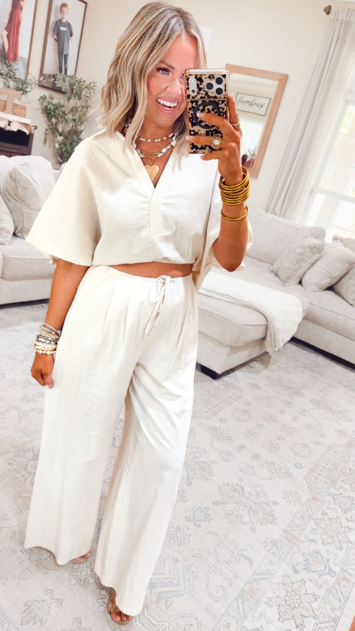 The Lora Popover Set- Linen