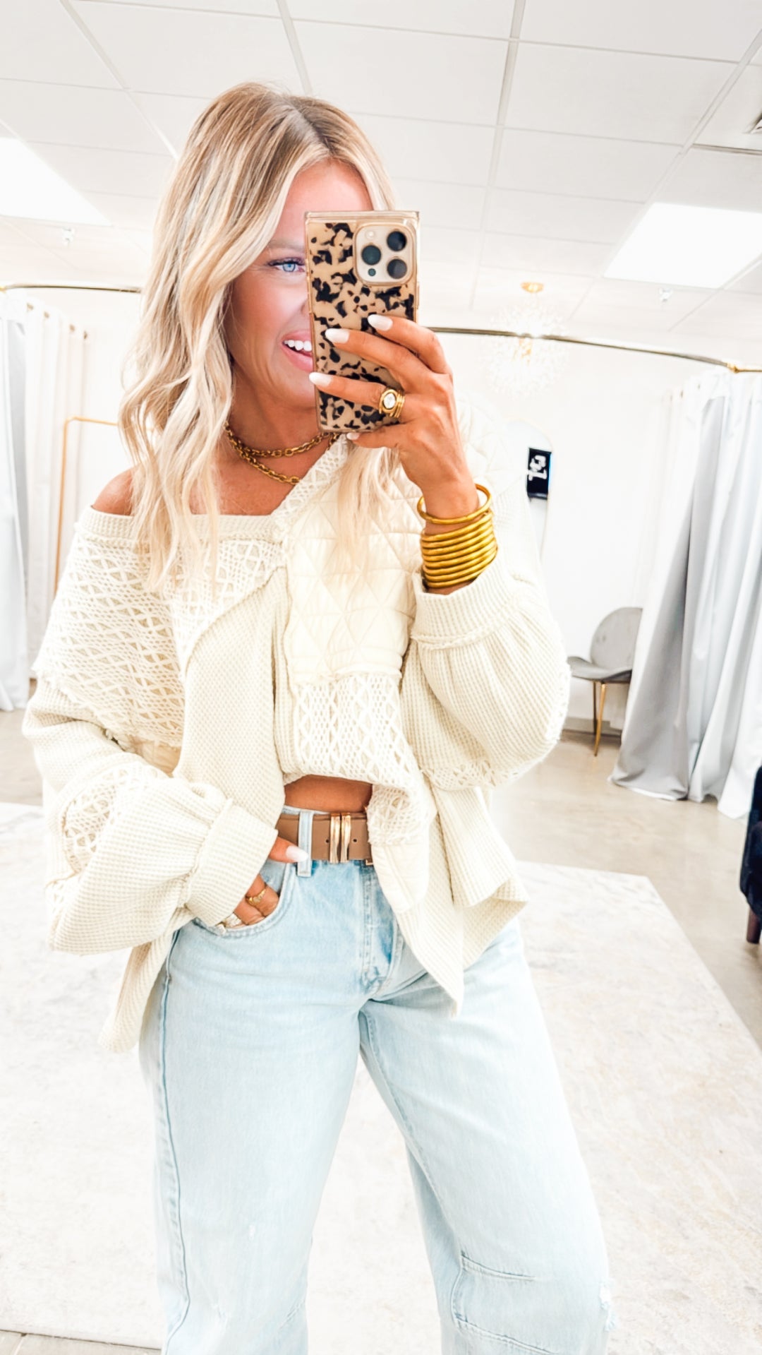 Indie Stitch Top-Oatmeal