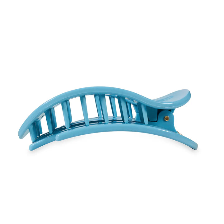 Flat Round Hair Clip Large-Summer Sky