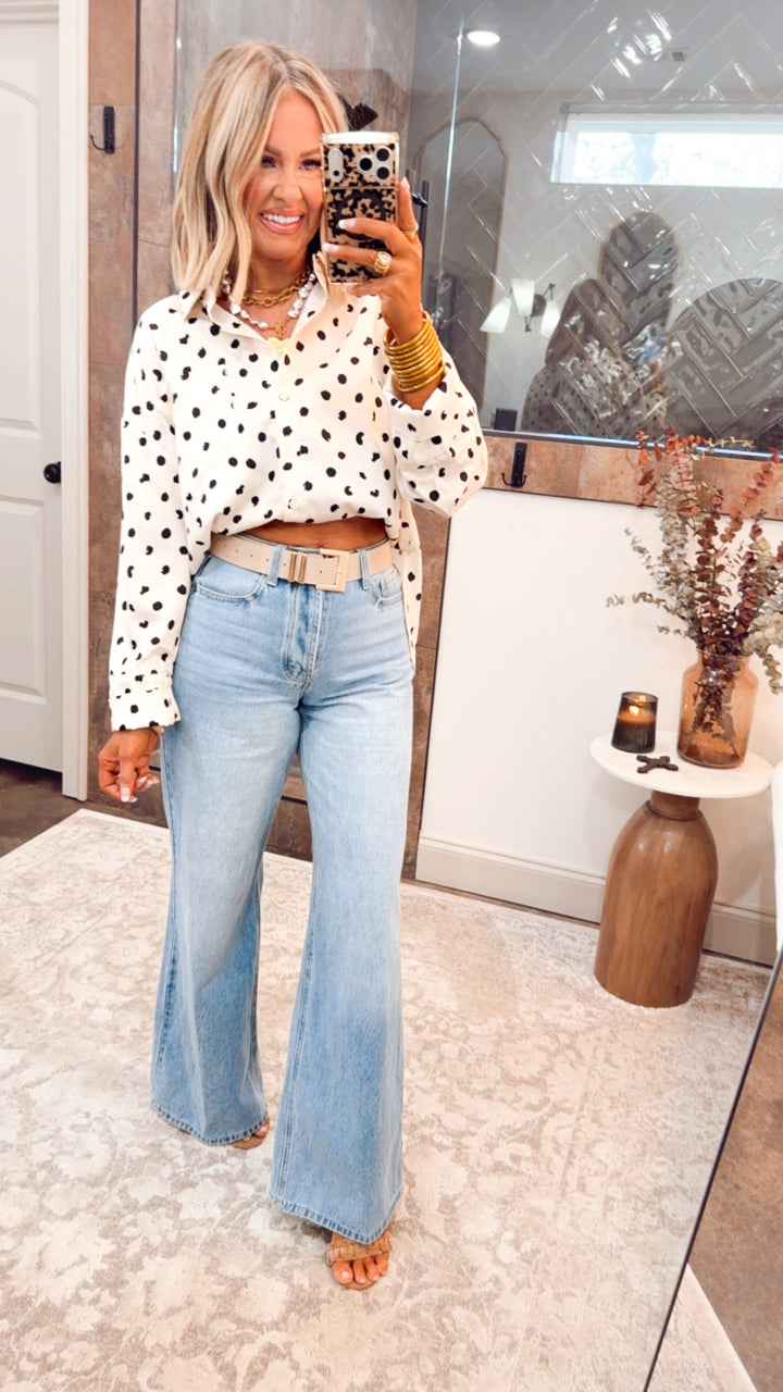 Classic Polka Dot Blouse