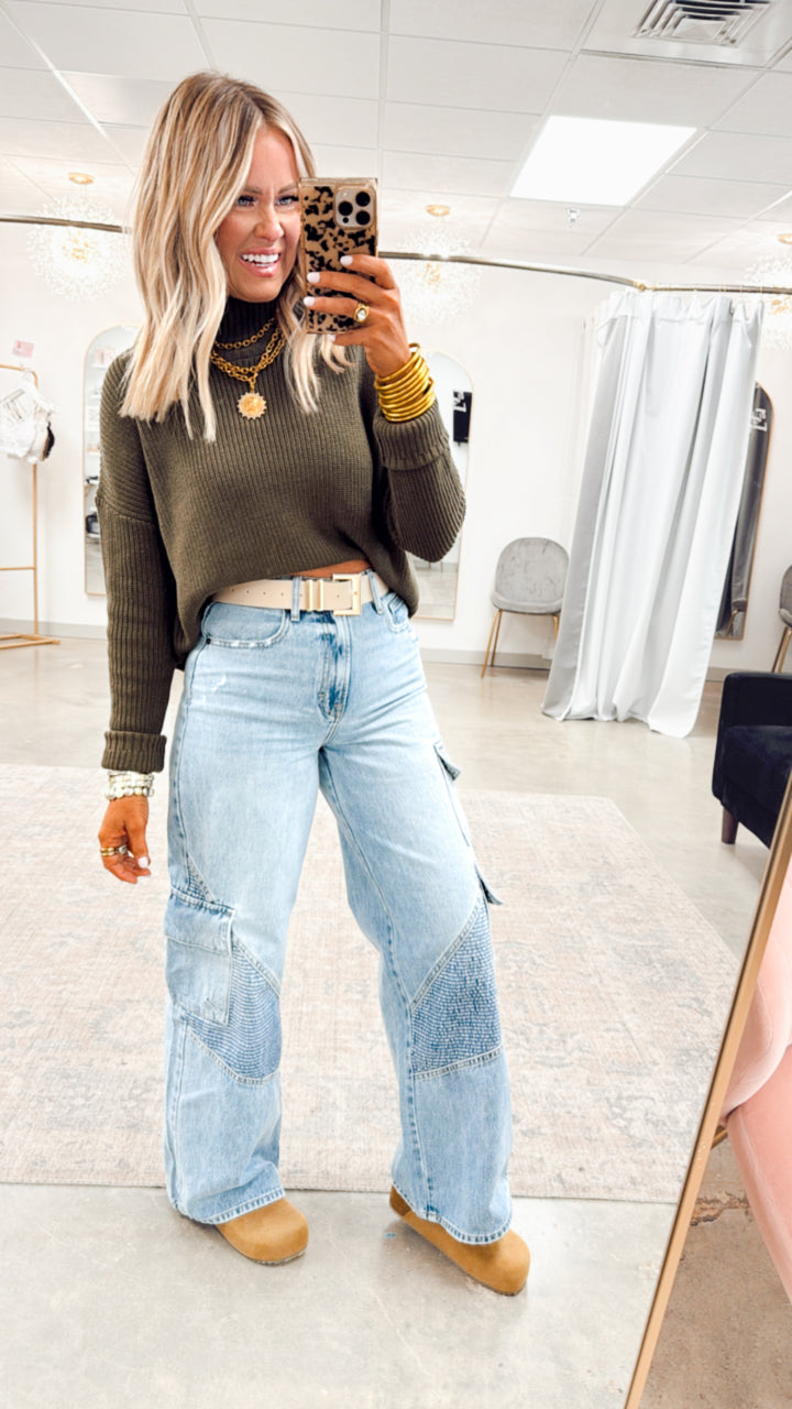 The Forest Mock Neck Sweater
