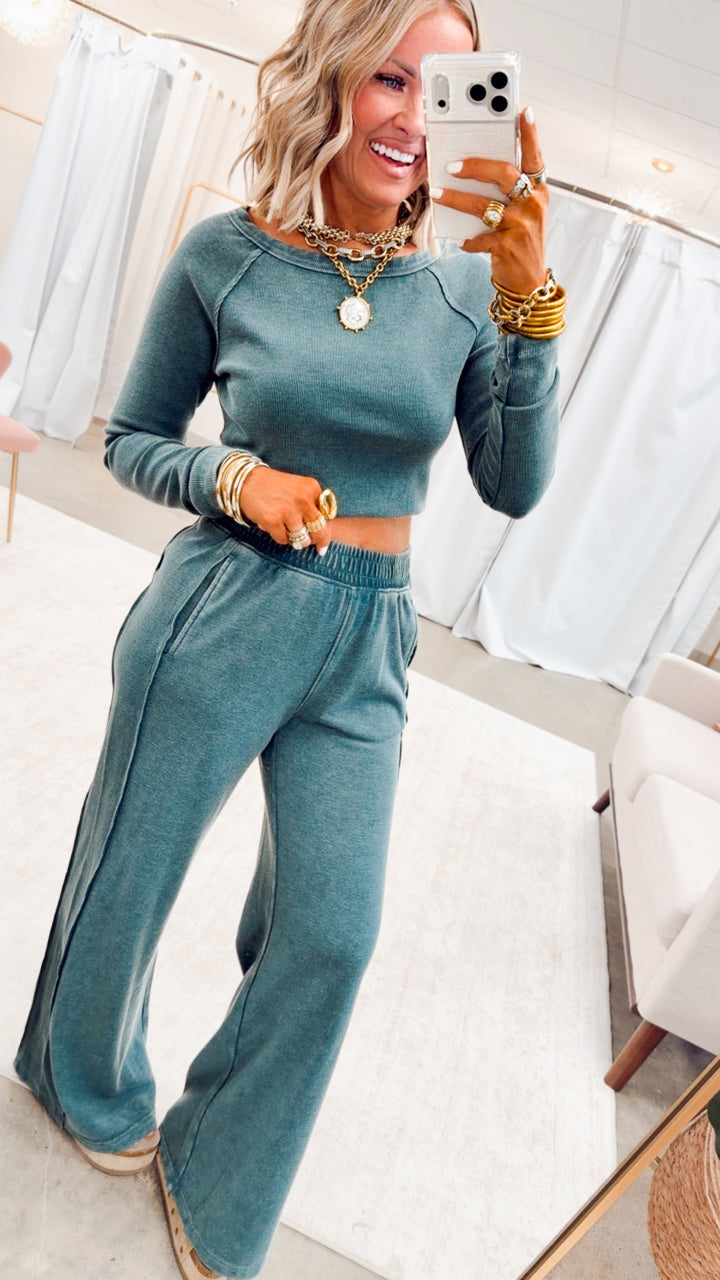 The Arabella Two Piece Set-Deep Jungle