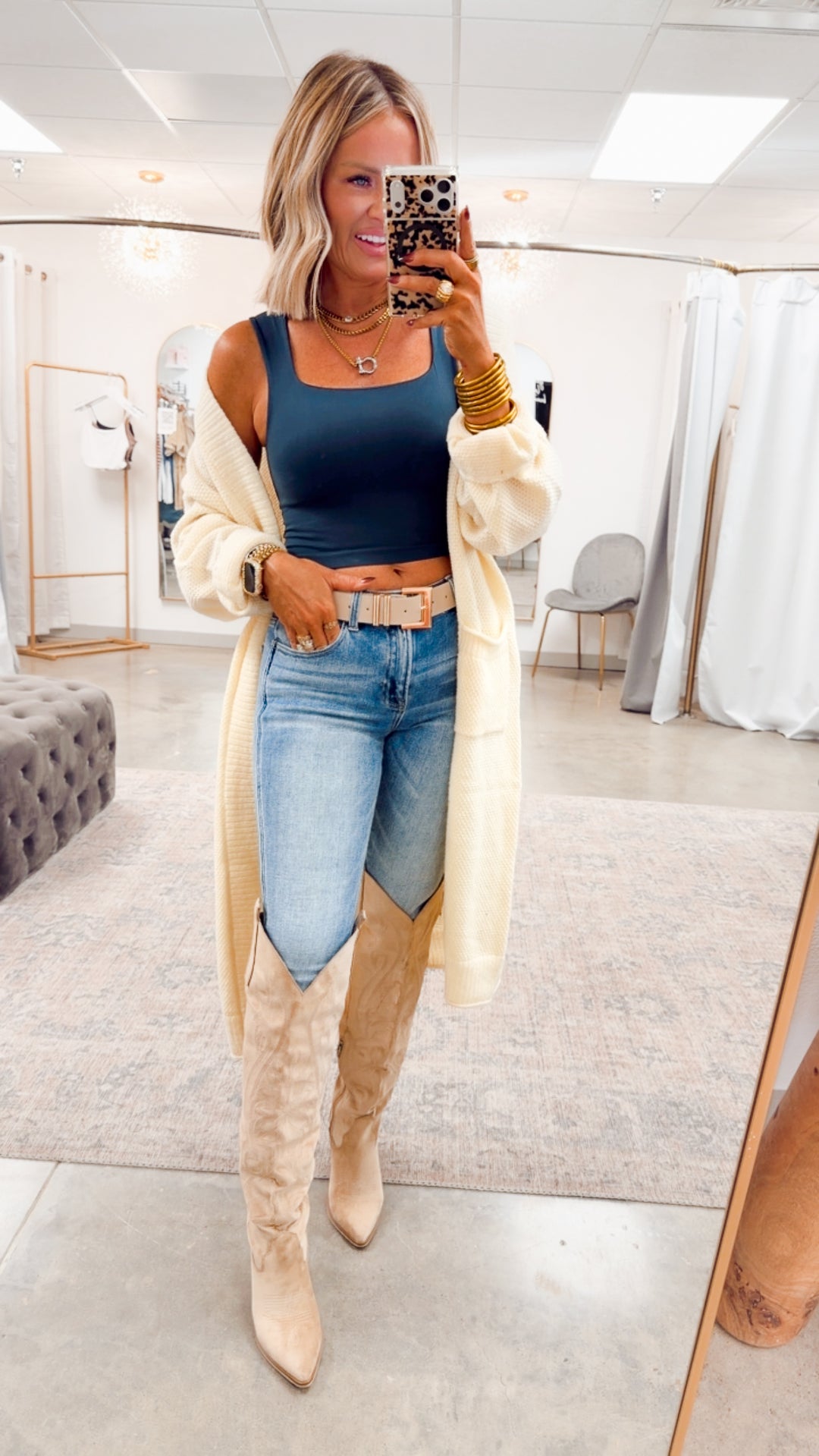 Lumi Sweater Cardigan-Cream