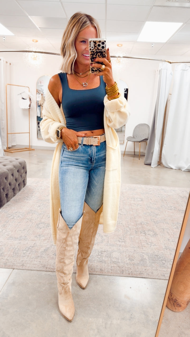 Lumi Sweater Cardigan-Cream